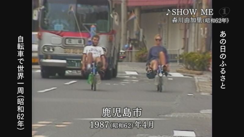 自転車で世界一周のオランダ人夫妻（鹿児島市）（1987） u2013 あの日の 