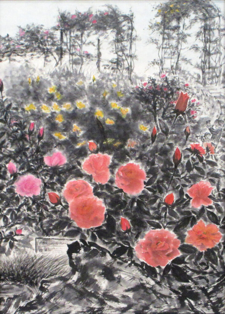 ②大賞(ふるさとの風景・花部門)「バラ園」中俣シマ子