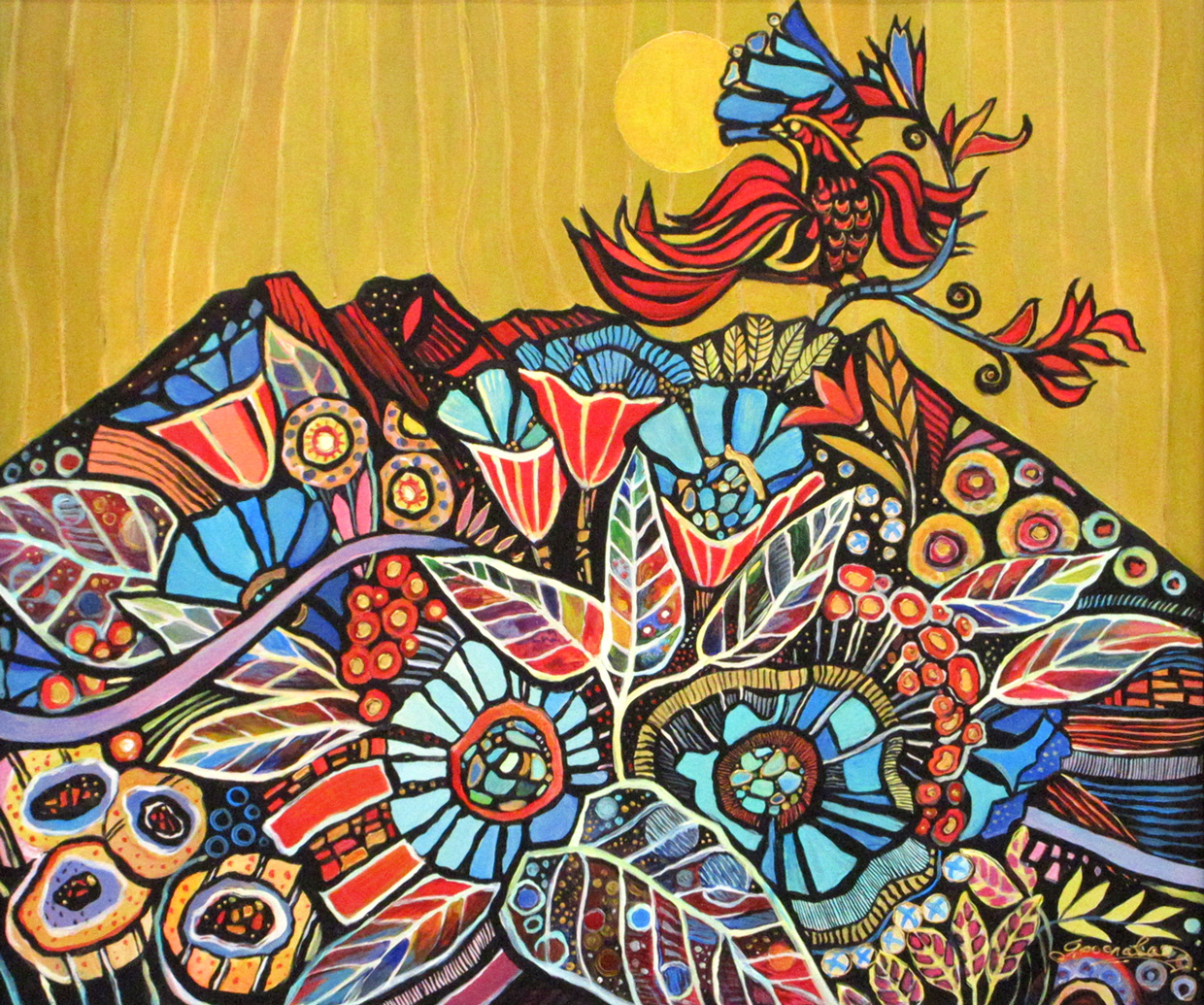 ⑨優秀賞「華やかな桜島」濵元ヤロスラヴァ