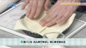 お肉たっぷりキッシュ