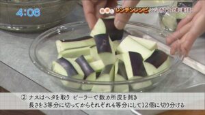 レンジで作るナスの軽い揚げ浸し