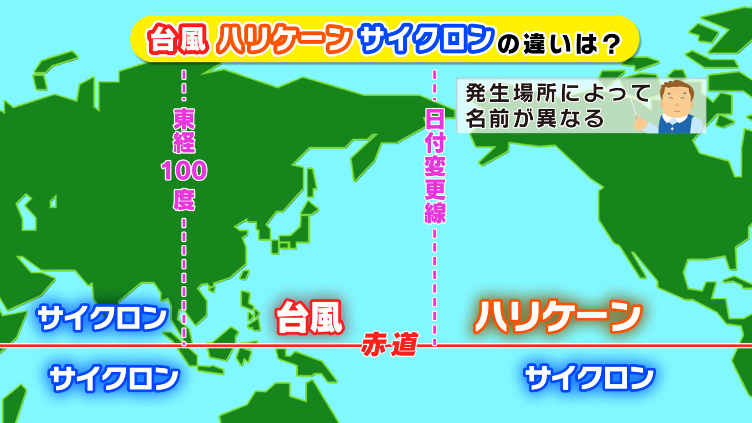 今から間に合う!天気の自由研究「台風・ハリケーン・サイクロンの違いは?」 | かごよんフライデー